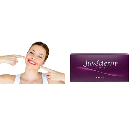 Remplisseur cutané 2ml d'acide hyaluronique de Juvederm Ultra3 d'amélioration de lèvre