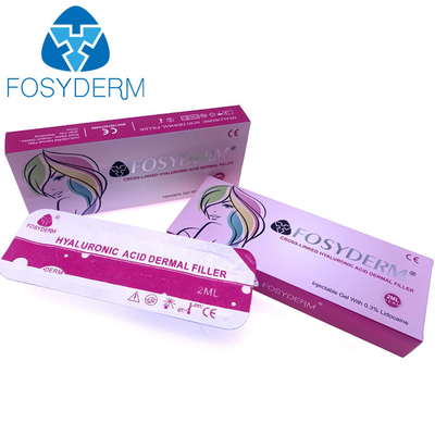 Remplisseur cutané de Fosyderm d'injection d'acide hyaluronique pour la croix de la lèvre 2ml liée
