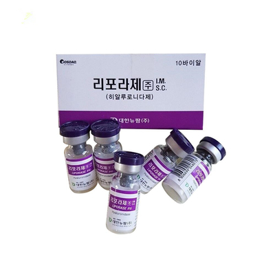 L'injection de solution de Liporase d'hyaluronidase d'acide hyaluronique se dissout