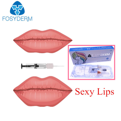 Remplisseur cutané d'acide hyaluronique de Fosyderm pour la plénitude de lèvres ligne profonde de 2 ml