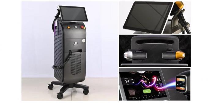 Laser d'épilation permanente Ultra-mince écran 4K 808nm Diode Laser d'épilation au laser de titane 1