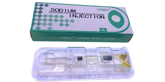 La solution composée de Hyaluronate de sodium observe l'injection de PDRN pour enlever le cercle foncé