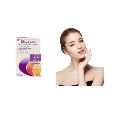 Rides botulinum de front d'unités de la toxine 100 d'injection d'Allergan
