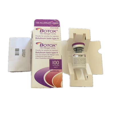 Injection blanche d'Allergan 100iu  pour la toxine botulinum faciale