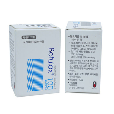 Type botulinum de toxine de remplisseur cutané injectable de  un Botulax 100 unités