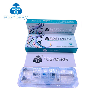 Remplisseur cutané de Fosyderm d'acide hyaluronique pour l'injection 24mg/Ml de lèvres de visage