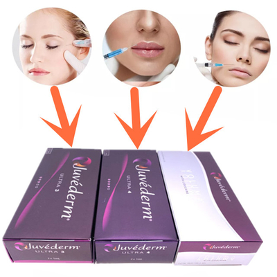Juvederm Hyaluronic Acid Dermal Filler 2 ml Remplisseur de visage pour améliorer les lèvres