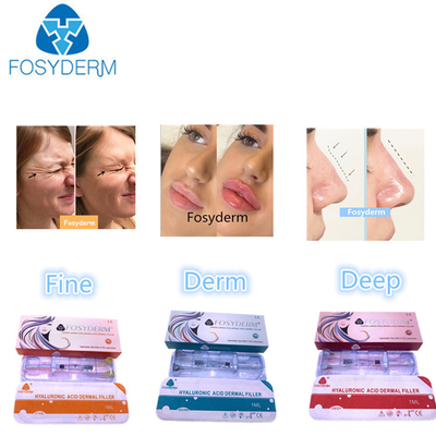 Remplisseur cutané à l' acide hyaluronique 1 ml-50 ml pour le visage et le corps