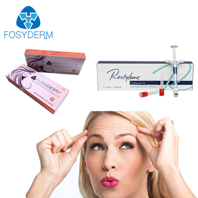 Injection de 1 ml d'agent de comblement dermique HA pour les rides du front Fosyderm