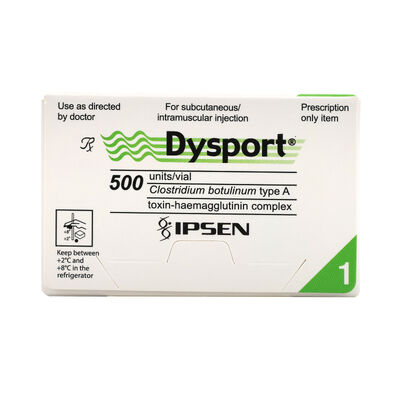 Injection de Dysport  chaud pour éliminer les rides à la toxine botulique