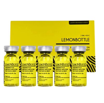 Bouteilles de citron Injection de solution de lipolyse liposoluble pour le corps
