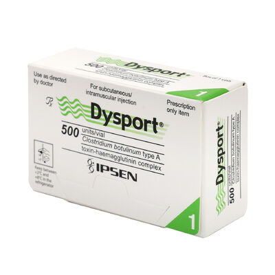 Dysport 500u Toxine botulique soins de la peau élimination des rides injection de Botox