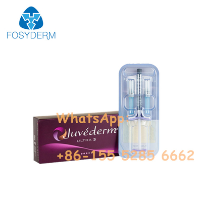 Gel cutané d'acide hyaluronique de remplisseurs de lèvre de Juvederm 2*1ml pour le visage