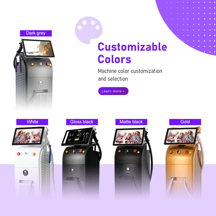 Machine d'épilation au laser 808nm avancée 15,6 pouces 4K Écran intelligent
