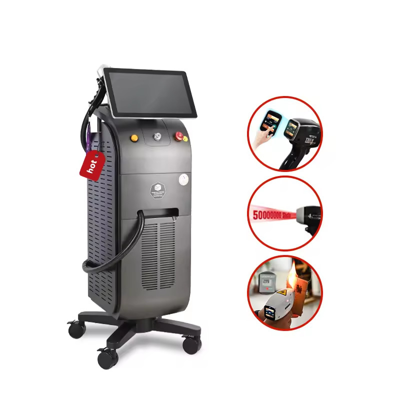 Parties de la machine d'épilation laser à diode avec capteur de contact cutané