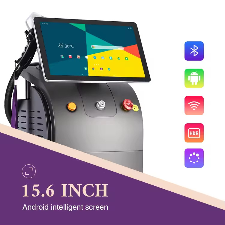 Fluence 10-120J/cm2 808nm Diode Laser Machine d'épilation pour tous les types de cheveux et de la peau