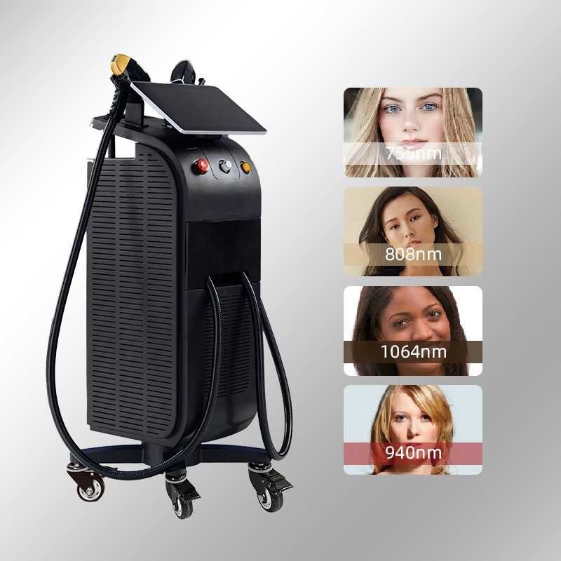 Puissant nouveau 808nm Diode de glace Trio 3 ondes Diode laser 810nm Dépilation 808 Nm épilation 3 ondes Titane médical Machi