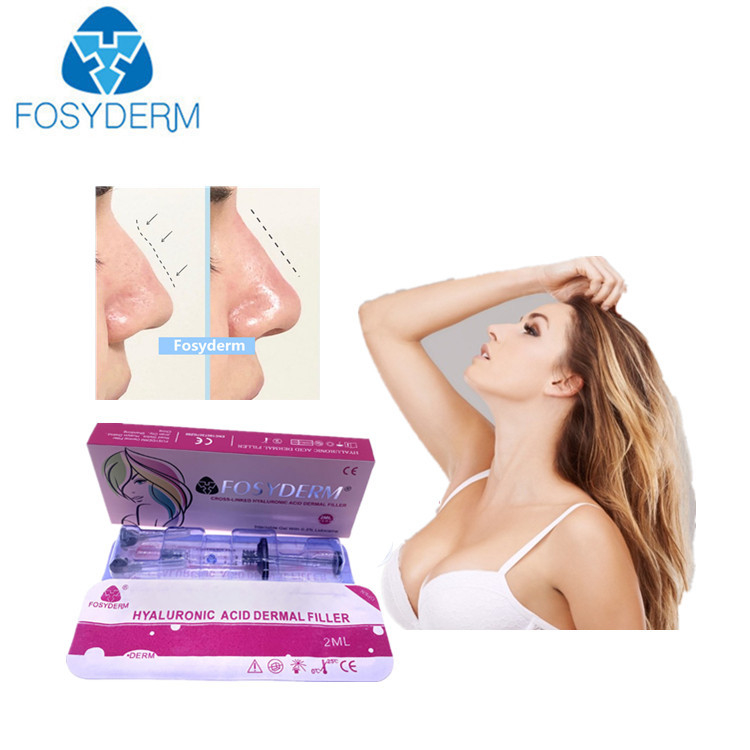 2 ml de remplissage cutané à l' acide hyaluronique pour lisser les rides sur le visage, le menton, les joues et le corps