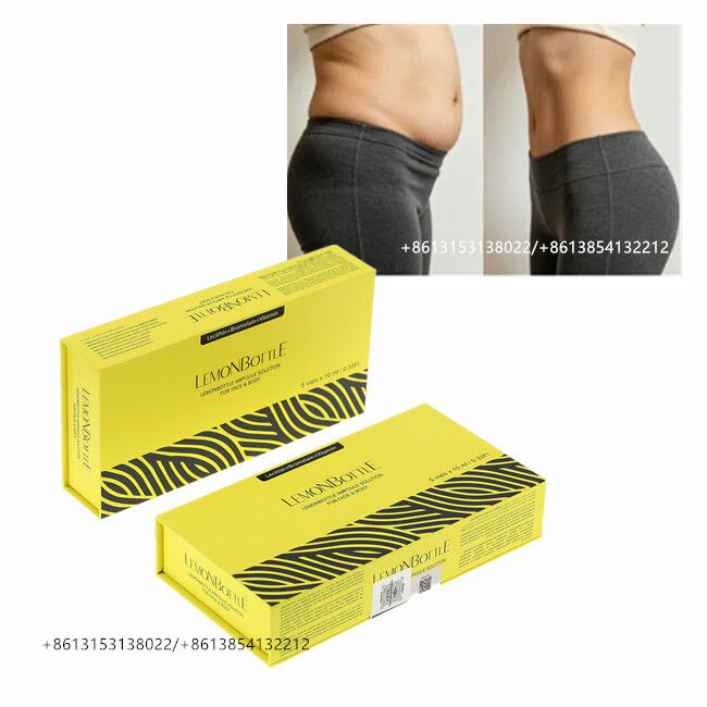 Injections pour dissoudre les graisses 5 flacons x 10 ml Lemon Bottle pour la perte de poids et l'amincissement du corps