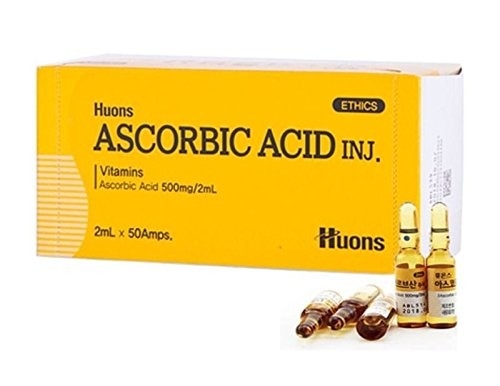 Vitamine C pure d'acide ascorbique de Huons blanchissant le traitement rougeoyant de peau