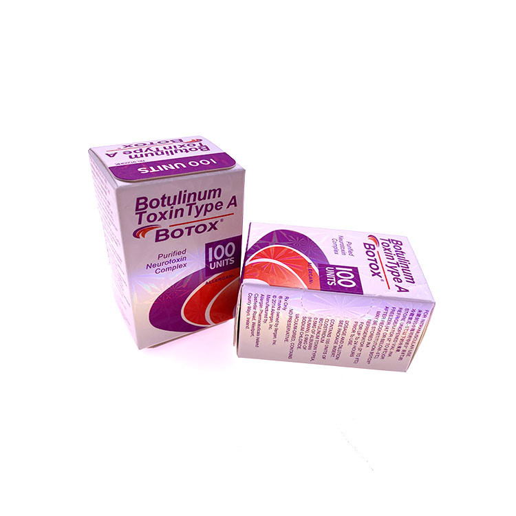 Type un 100IU Allergan  pour lisser des rides sur le massage facial