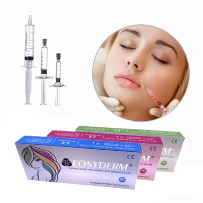 Injection de sodium de remplissage cutané d'acide hyaluronique réticulé de 1 ml