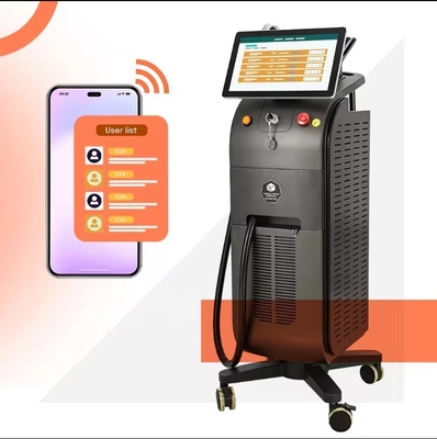 808nm Une/double poignée 1200W 1800W Diode laser machine d'épilation glace Titane pour salon