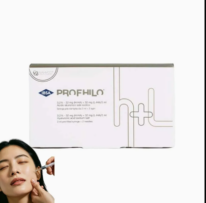 Le remplisseur cutané de remplisseur d'acide hyaluronique de Profhilo H+L éliminent des rides de cou