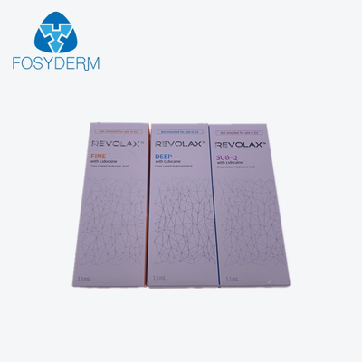 Remplissage cutané de visage de remplisseur de gel injectable de Revolax 1.1Ml ha avec profond fin et le sous-marin - Q