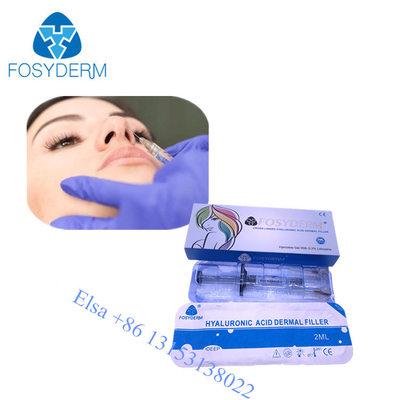 Remplisseur cutané acide injectable de Fosyderm Hyaluornic avec des remplisseurs de visage de nez de lèvre du lidociane 2ml